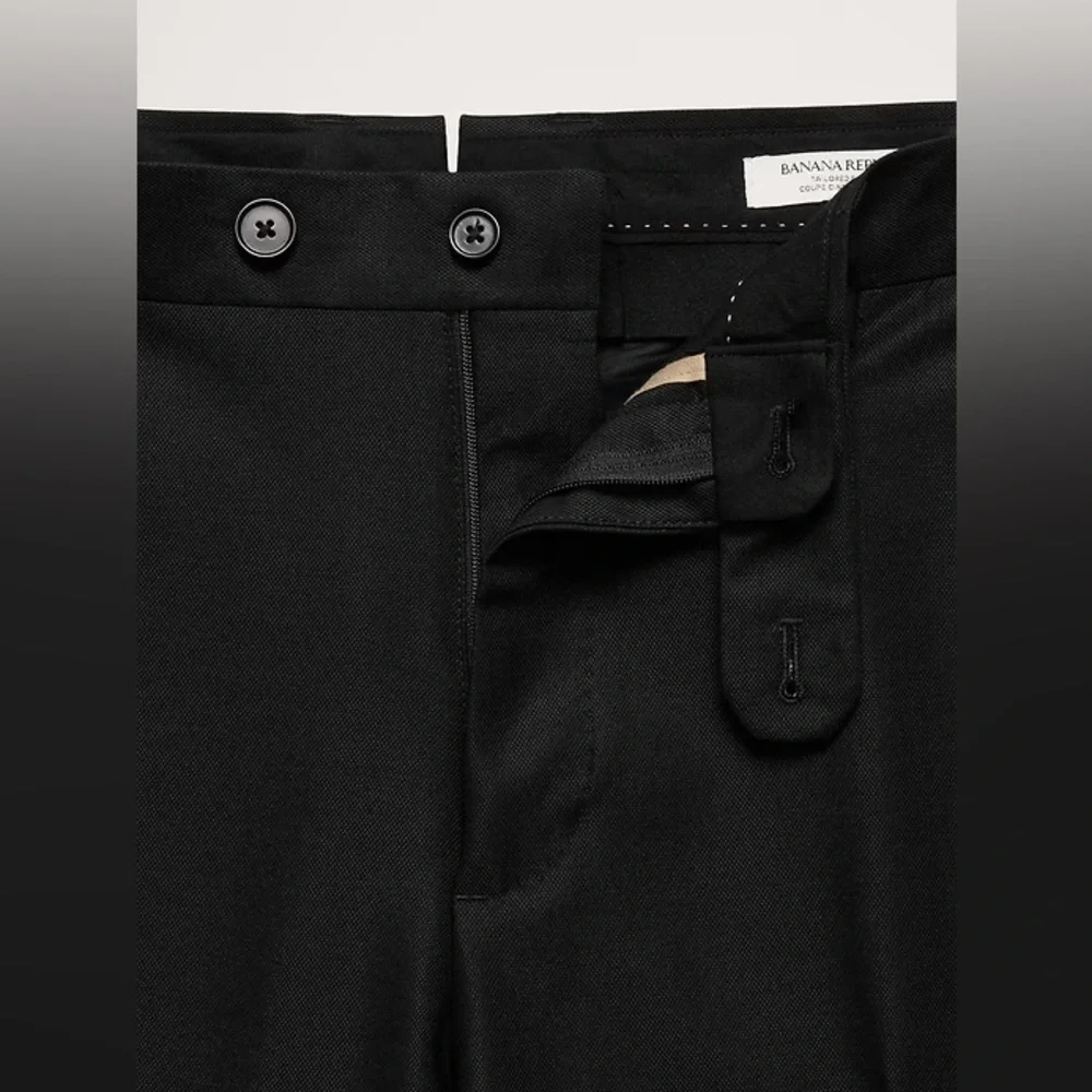 NWT! Banana Republic Black Signature Italian Hopsack Suit Pant - 🩷